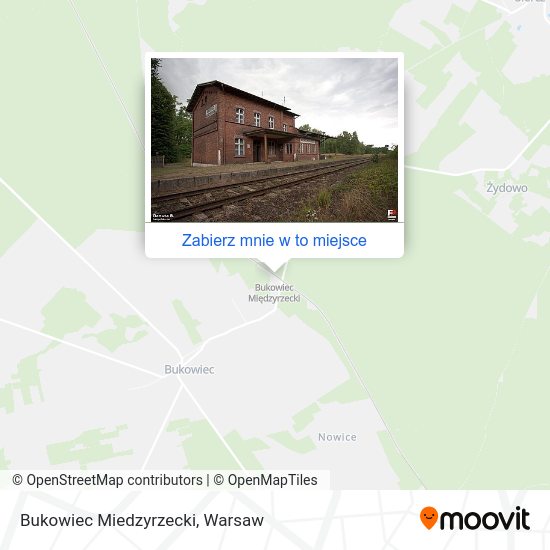 Mapa Bukowiec Miedzyrzecki