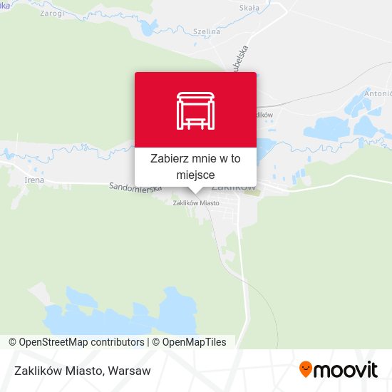 Mapa Zaklików Miasto