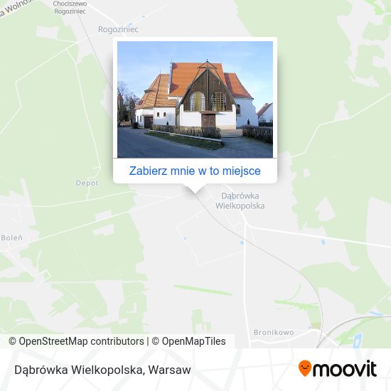 Mapa Dąbrówka Wielkopolska