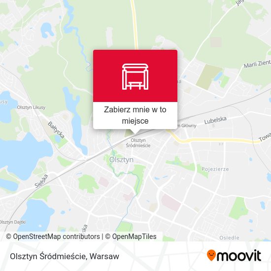 Mapa Olsztyn Śródmieście