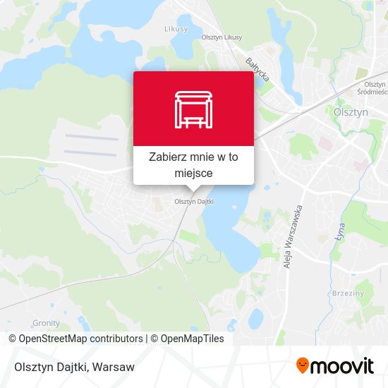 Mapa Olsztyn Dajtki