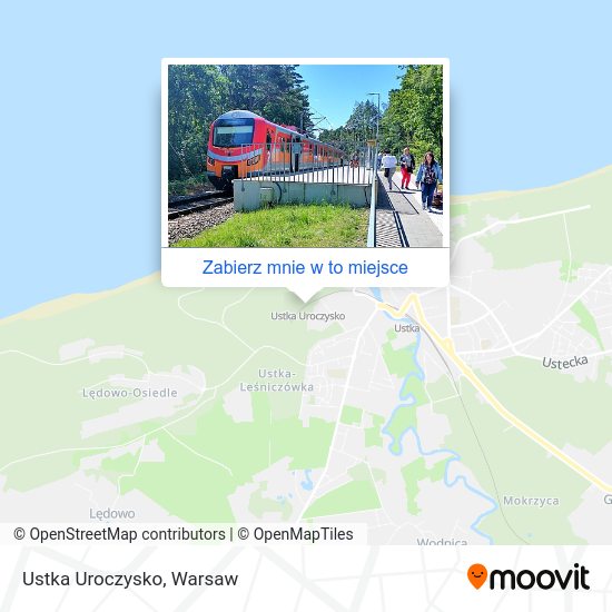 Mapa Ustka Uroczysko