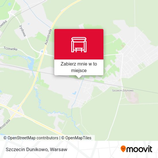 Mapa Szczecin Dunikowo