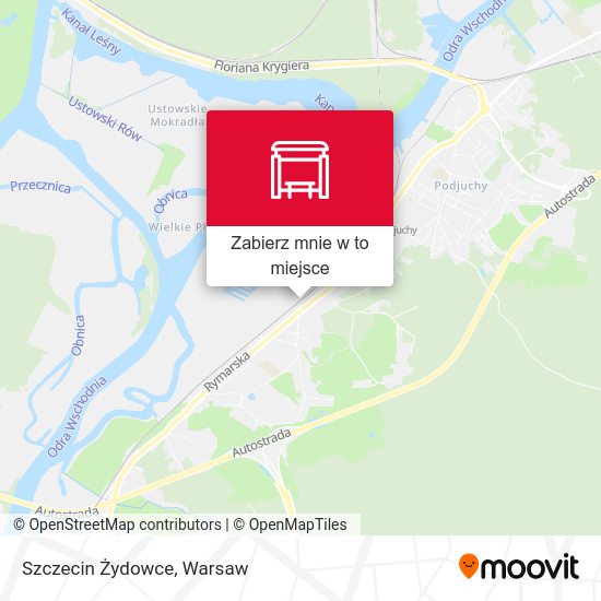 Mapa Szczecin Żydowce