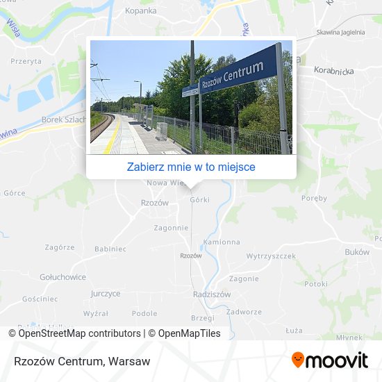 Mapa Rzozów Centrum