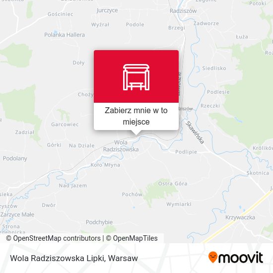 Mapa Wola Radziszowska Lipki