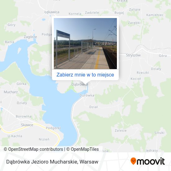 Mapa Dąbrówka Jezioro Mucharskie