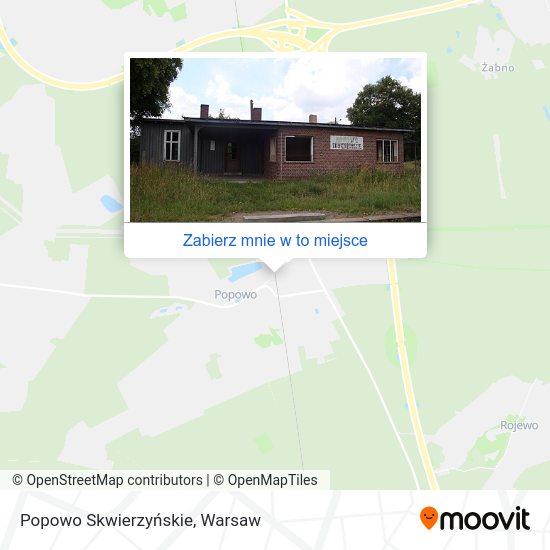 Mapa Popowo Skwierzyńskie