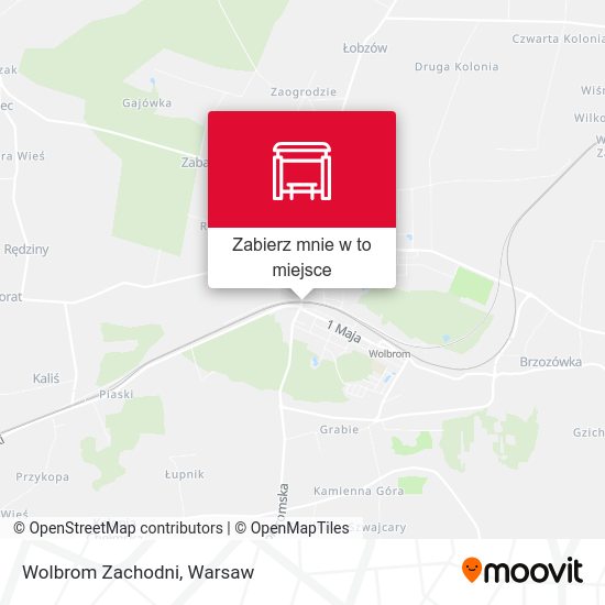 Mapa Wolbrom Zachodni