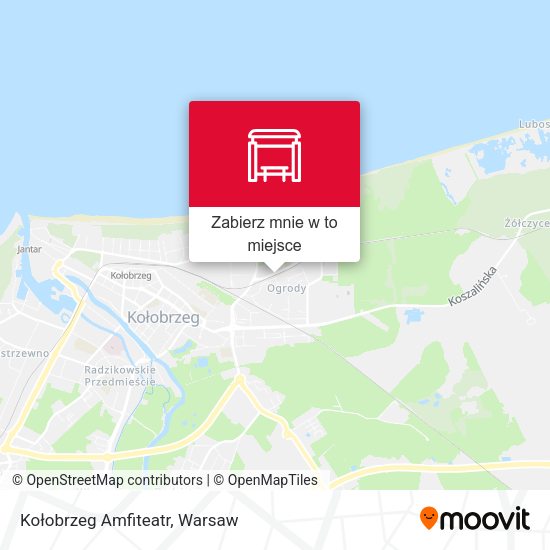 Mapa Kołobrzeg Amfiteatr