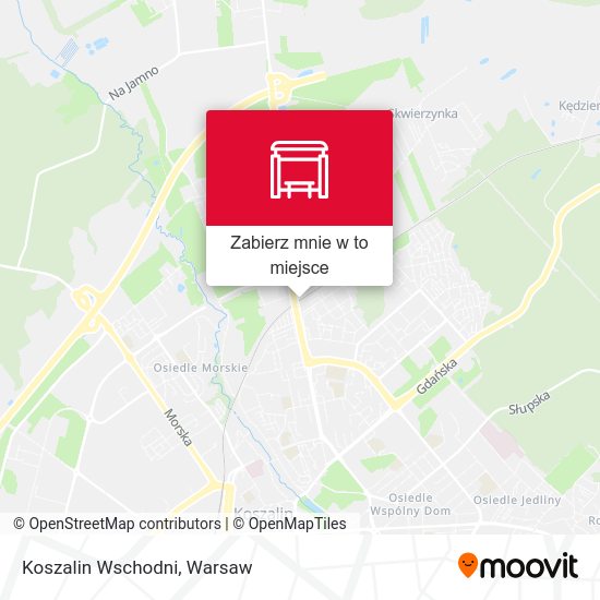 Mapa Koszalin Wschodni