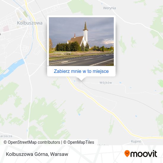 Mapa Kolbuszowa Górna