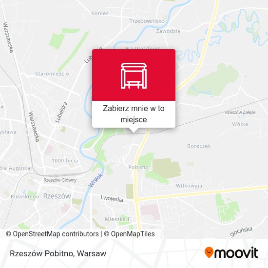 Mapa Rzeszów Pobitno