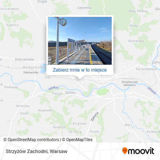 Mapa Strzyżów Zachodni