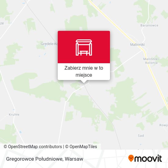 Mapa Gregorowce Południowe