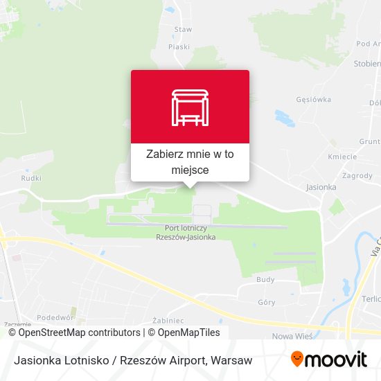 Mapa Jasionka Lotnisko / Rzeszów Airport