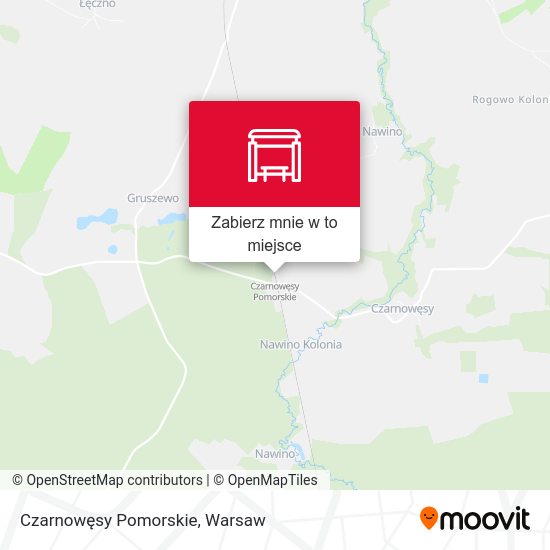 Mapa Czarnowęsy Pomorskie