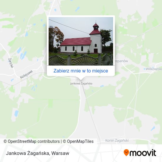 Mapa Jankowa Żagańska