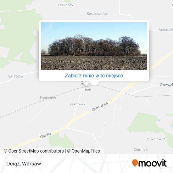 Mapa Ociąż