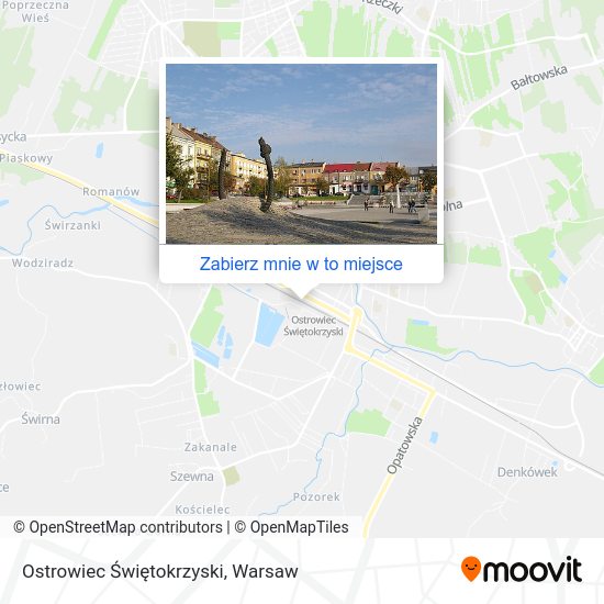 Mapa Ostrowiec Świętokrzyski