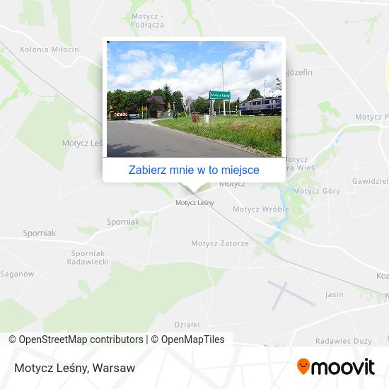 Mapa Motycz Leśny