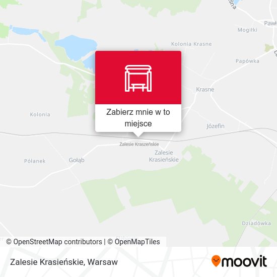 Mapa Zalesie Krasieńskie