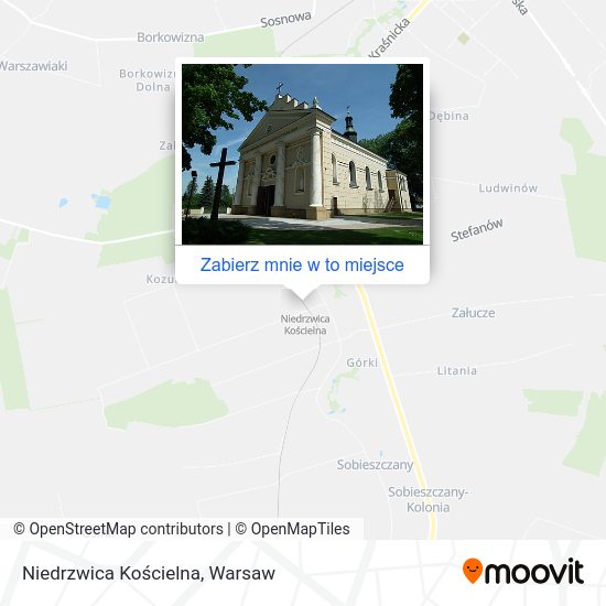 Mapa Niedrzwica Kościelna