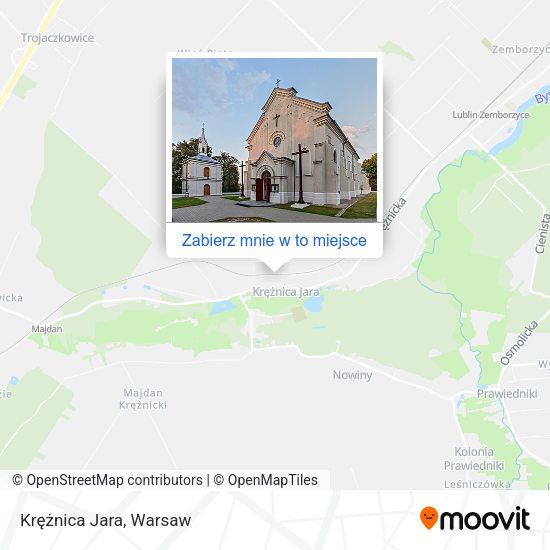 Mapa Krężnica Jara