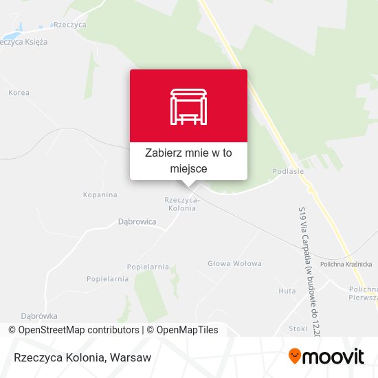 Mapa Rzeczyca Kolonia