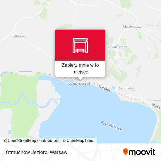 Mapa Otmuchów Jezioro