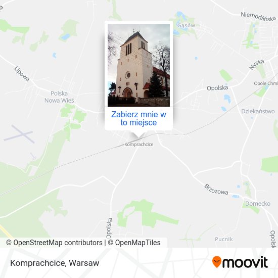 Mapa Komprachcice