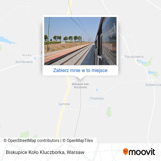 Mapa Biskupice Koło Kluczborka