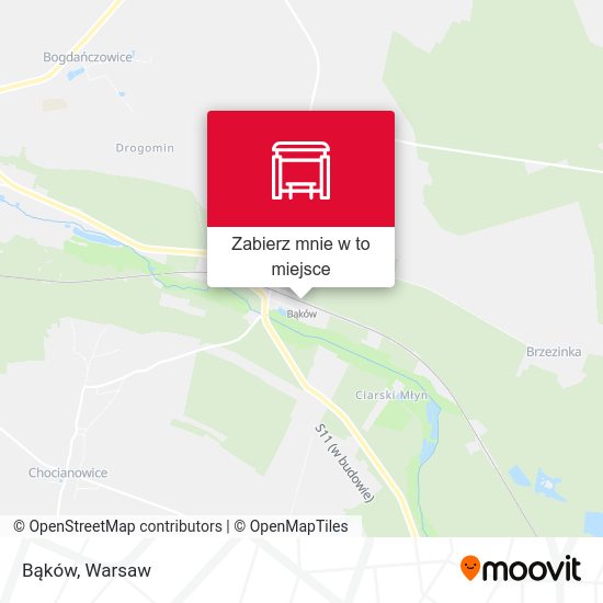 Mapa Bąków