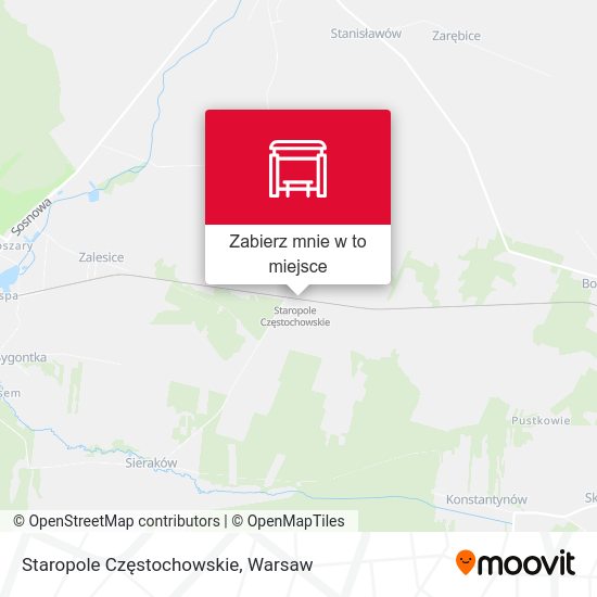 Mapa Staropole Częstochowskie