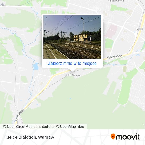 Mapa Kielce Białogon