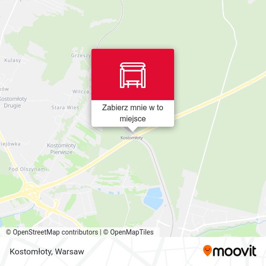 Mapa Kostomłoty