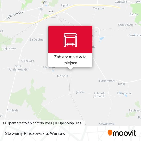 Mapa Stawiany Pińczowskie