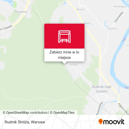 Mapa Rudnik Stróża