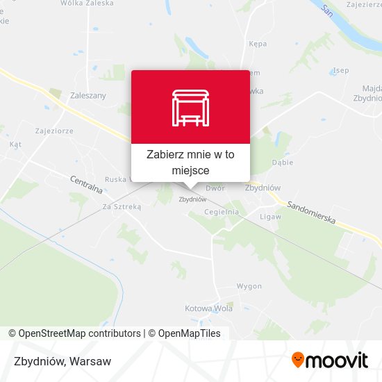 Mapa Zbydniów