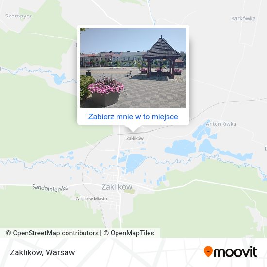 Mapa Zaklików