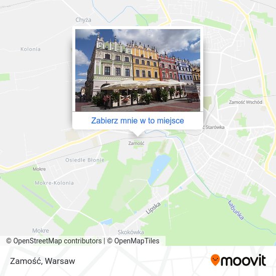 Mapa Zamość