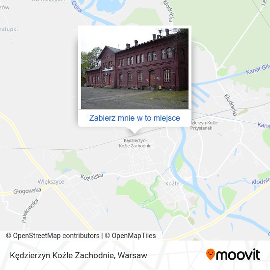 Mapa Kędzierzyn Koźle Zachodnie