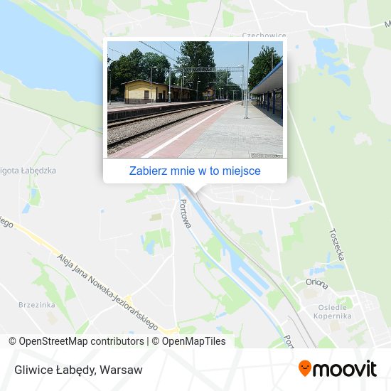 Mapa Gliwice Łabędy