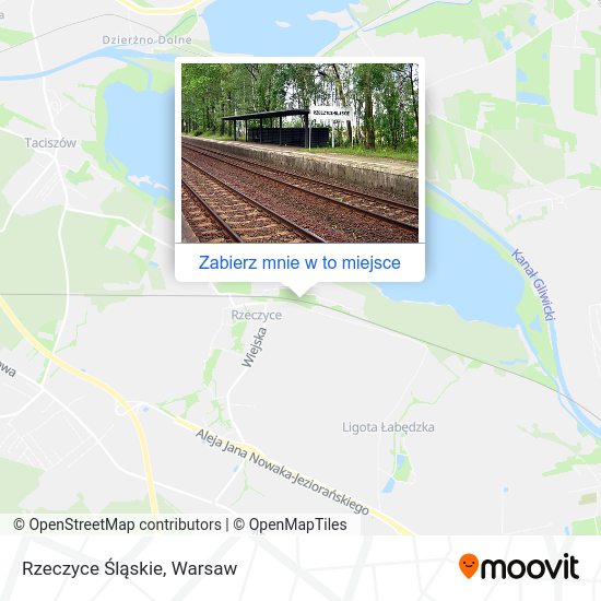 Mapa Rzeczyce Śląskie