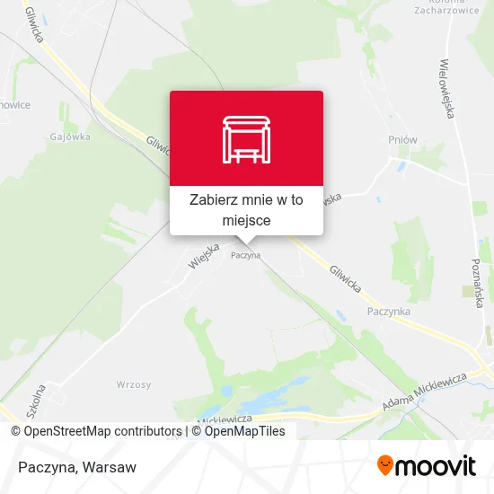 Mapa Paczyna