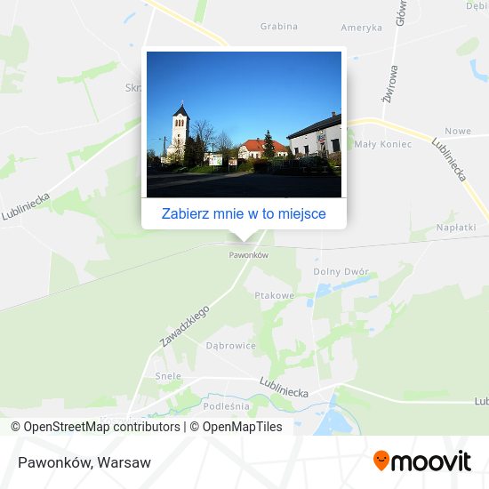 Mapa Pawonków