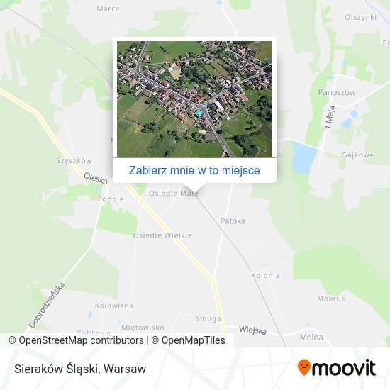 Mapa Sieraków Śląski