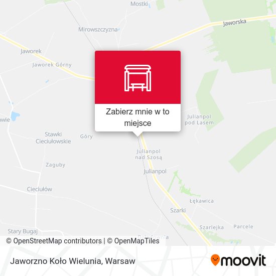 Mapa Jaworzno Koło Wielunia