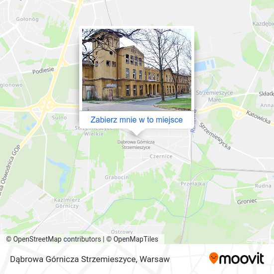 Mapa Dąbrowa Górnicza Strzemieszyce