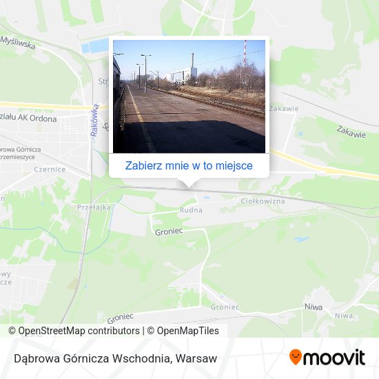 Mapa Dąbrowa Górnicza Wschodnia